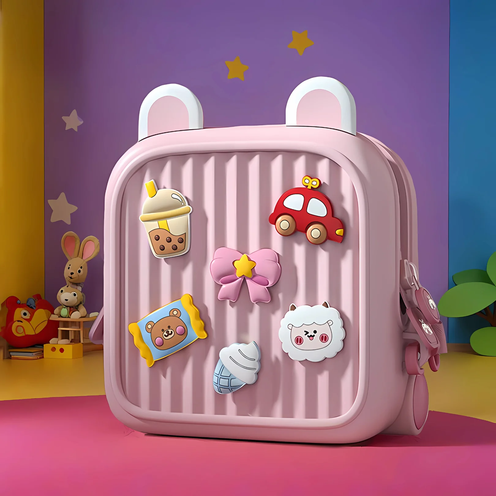 Toddler Mini Cute Backpack with DIY Cute Cartoon Animal For Preschool Kids - Image 5