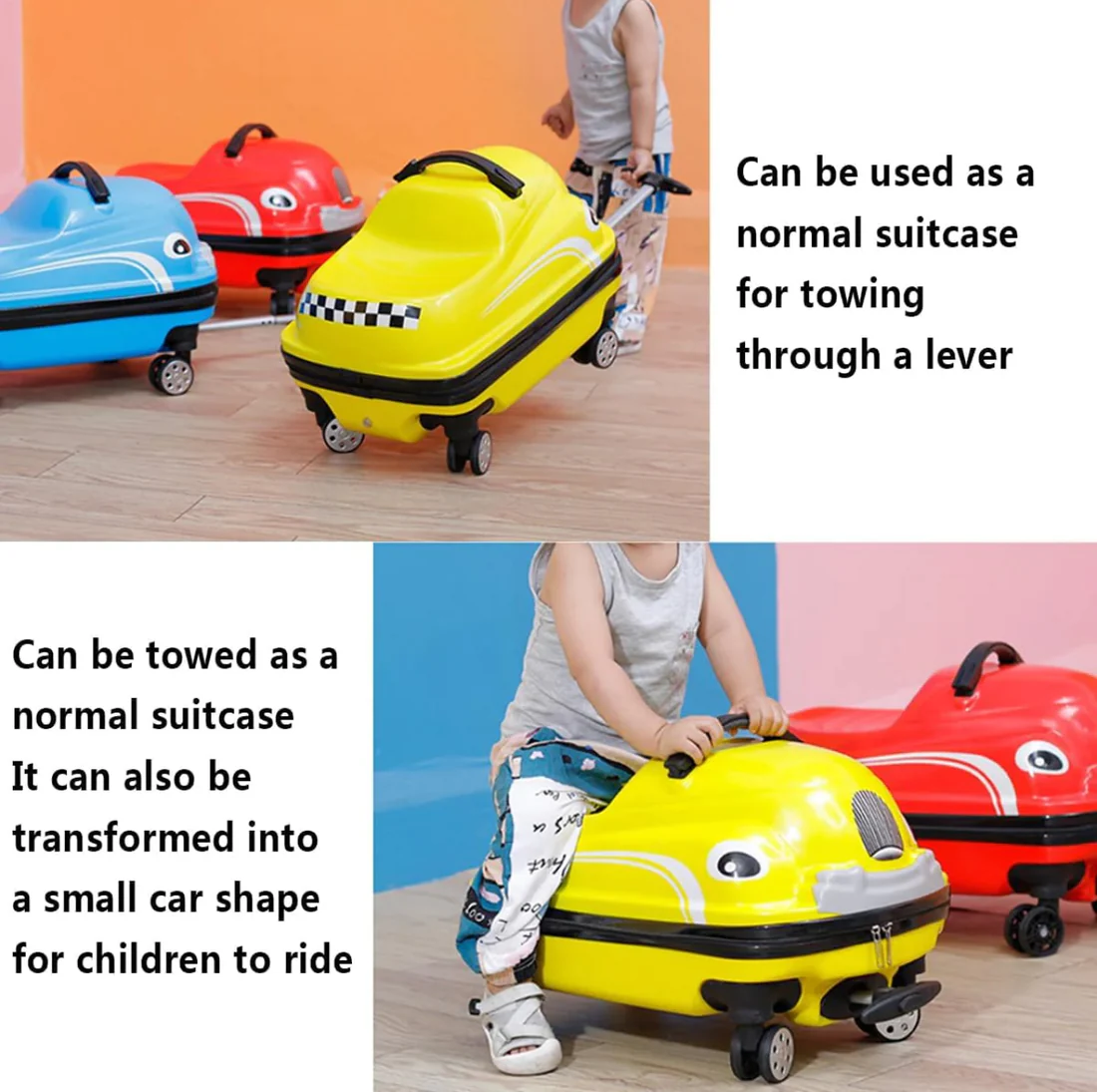 Ride On - Children's Trolley with Playful Car Designs - Image 3