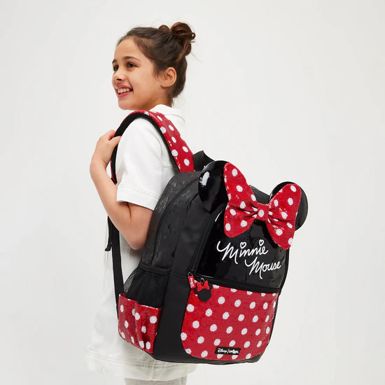 Smiggle - 16 inch Premium 3D red bow Minnie Backpack - Image 2