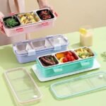 Premium 3 Compartment Stainless Steel Snack & Meal Box