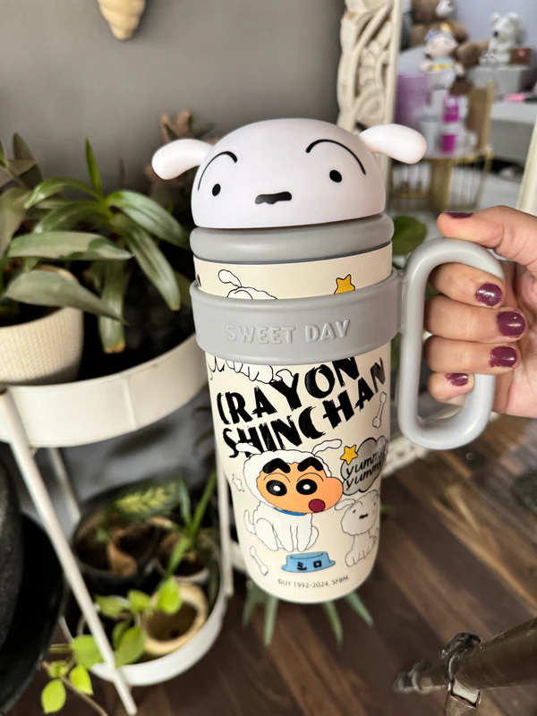Limited Edition Shinchan Cartoon Insulated Sipper/Tumbler - 800 ml - Image 15