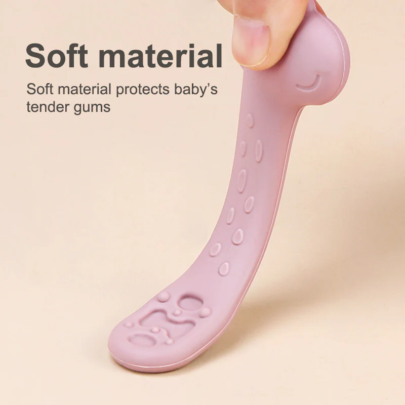 Cute Baby Giraffe First Stage Self-Feeding Spoons (Pack of 2) - Image 5