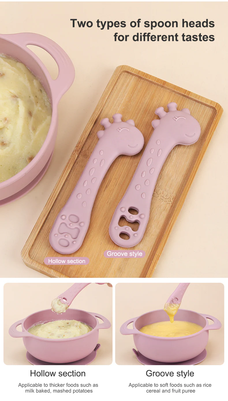Cute Baby Giraffe First Stage Self-Feeding Spoons (Pack of 2) - Image 6