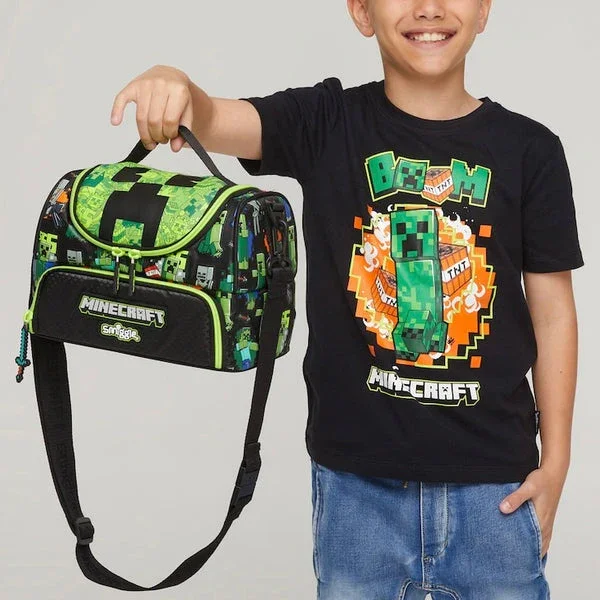 Smiggle Lunch Bag : Minecraft Double Decker 7 Inch For Kids - Image 4