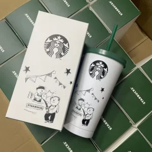 Starbucks Celebration Steel Sipper With Straw