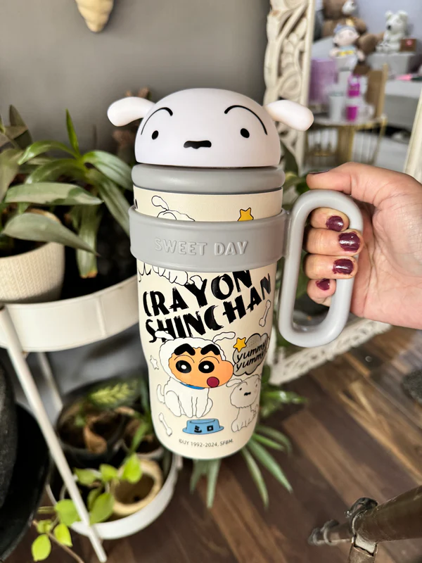 Limited Edition Shinchan Cartoon Insulated Sipper/Tumbler - 800 ml - Image 12