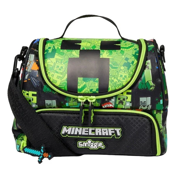Smiggle Lunch Bag : Minecraft Double Decker 7 Inch For Kids - Image 3