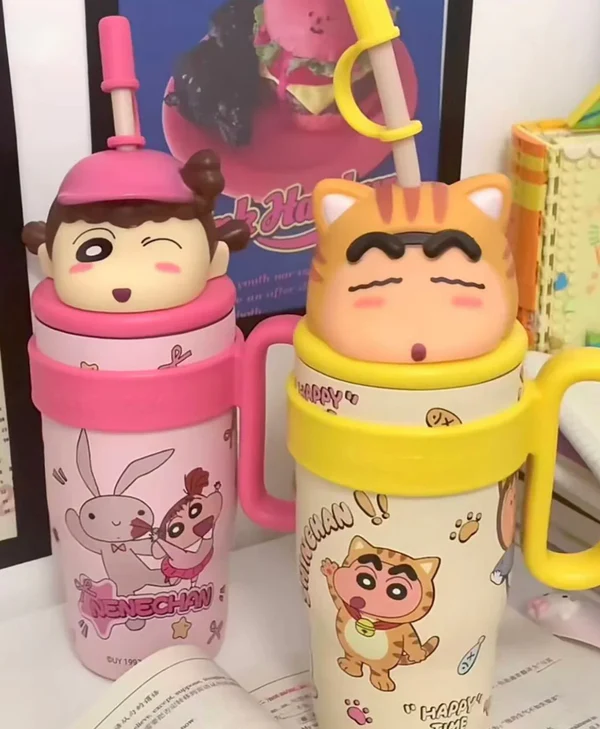 Limited Edition Shinchan Cartoon Insulated Sipper/Tumbler - 800 ml - Image 14