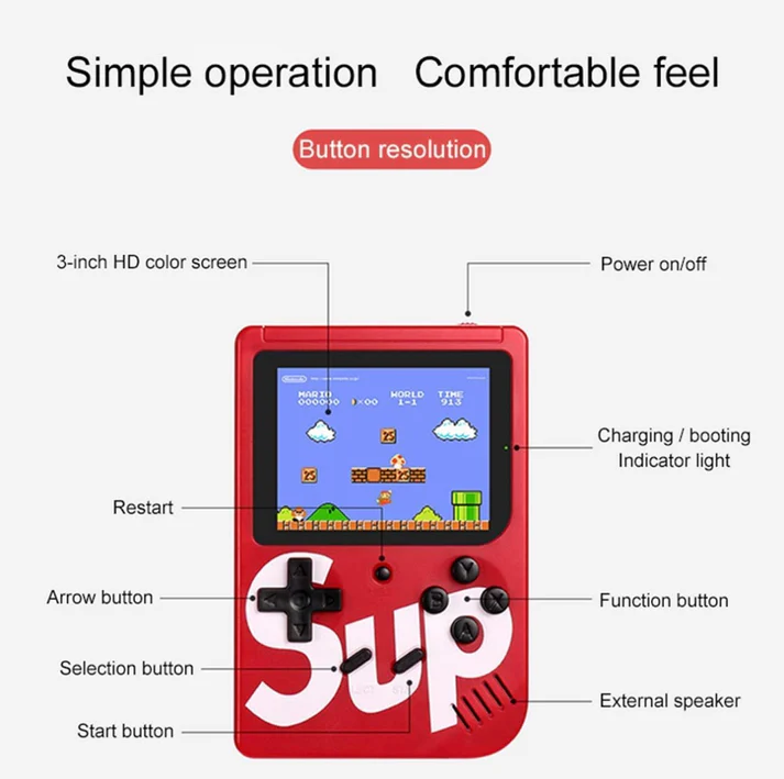 Sup Game Box - 400 Retro Games | 3 HD Screen - Image 2
