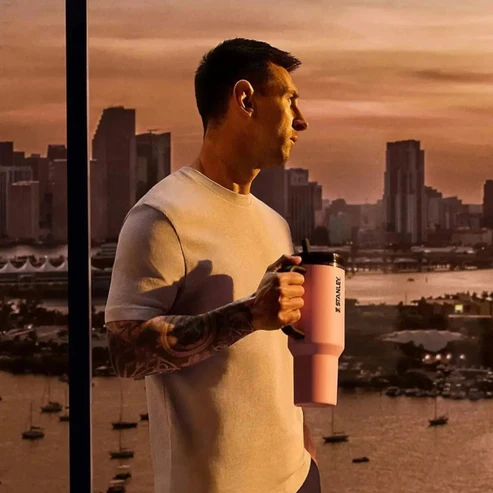 THE MESSI X STANLEY QUENCHER PROTOUR FLIP STRAW TUMBLER | 40 OZ - Image 2