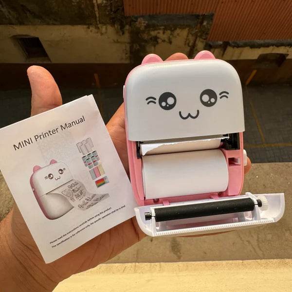 Mini Thermal Printer | Inkless Sticker Printer | Wireless Mini Pocket Printer for Labels, Stickers, Photos, Bookmarks, Cards - Image 2