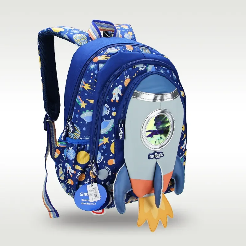Smiggle School Bag : Rocket Colorful & Stylish 14 Inch Backpack for Kids - Image 2