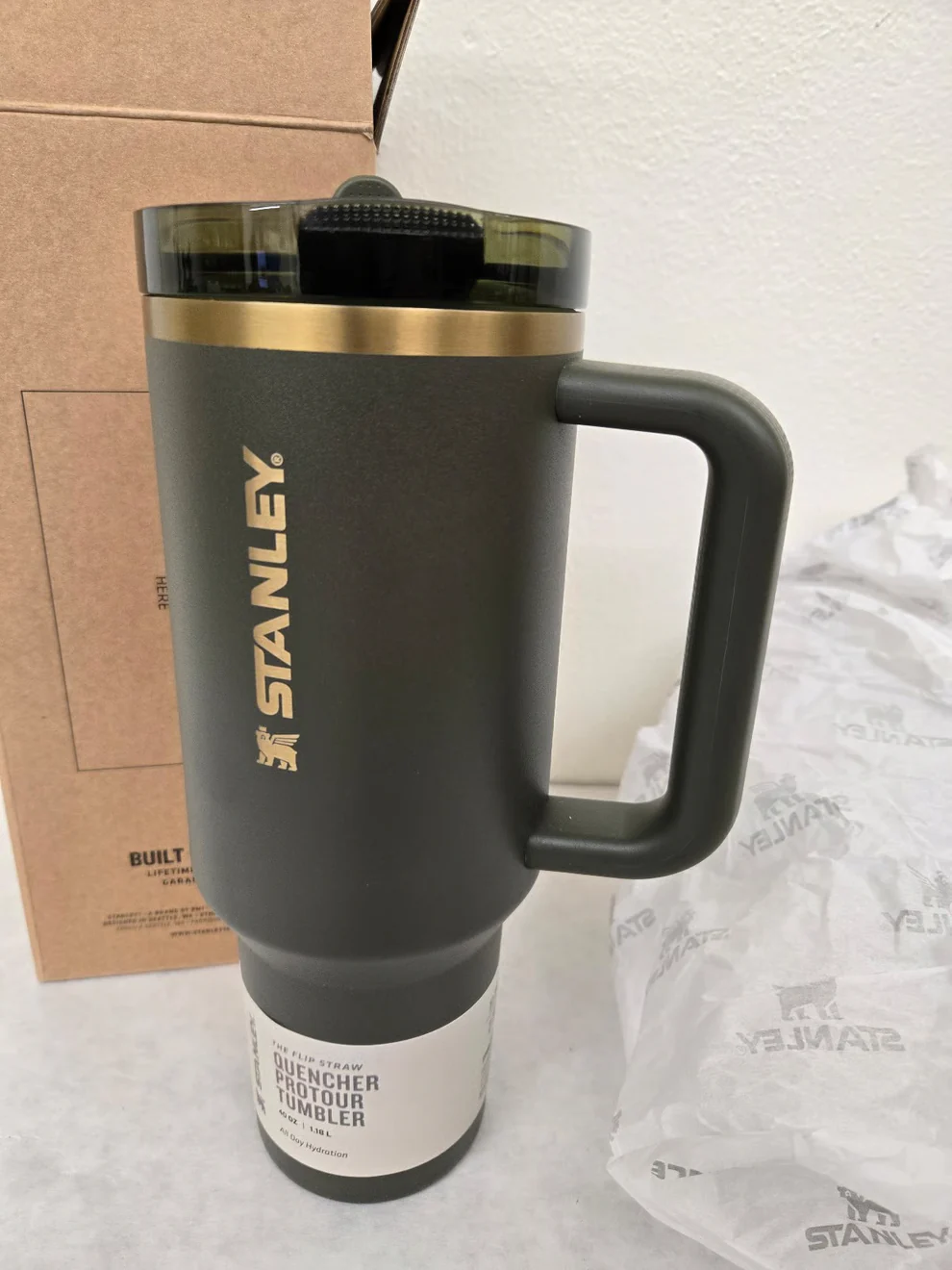 Stanley Quencher ProTour FlipStraw Tumbler | 40 OZ | Cypress