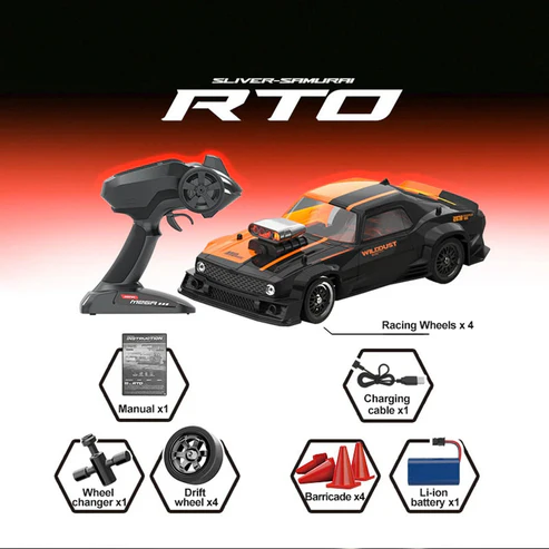 Whoosh metal RC car (DC 163A RTR) |1 : 16 | Gyro | 4WD | Drift | 50km/H - Image 5