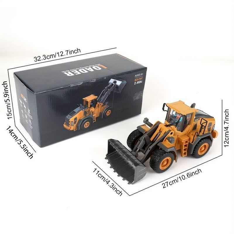 Yigong BC1057 Wheel Loader RC – 1/20 Scale 9-Channel with Metal Shovel (2.4GHz) - Image 9