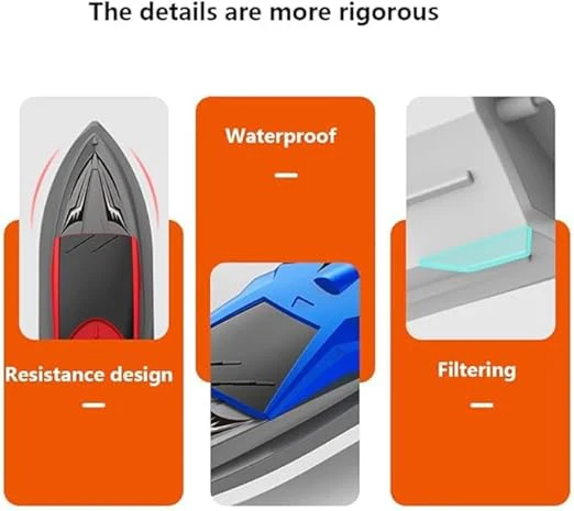 RC Speed Boat for Kids & Adults – Fast Remote Control Boat for Pools & Lakes, Double Waterproof Water Toy Gift - Image 2