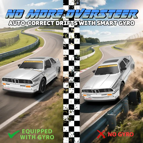 Whoosh metal RC car ( BMW E30 RTR ) |1 : 16 | Gyro | 4WD | Drift | 50km/H - Image 7
