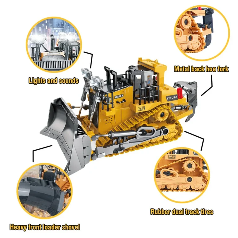 YIGONG - RC Bulldozer BC1045 9CH R/C  1/20 Scale  Construction Vehicle  — view 2