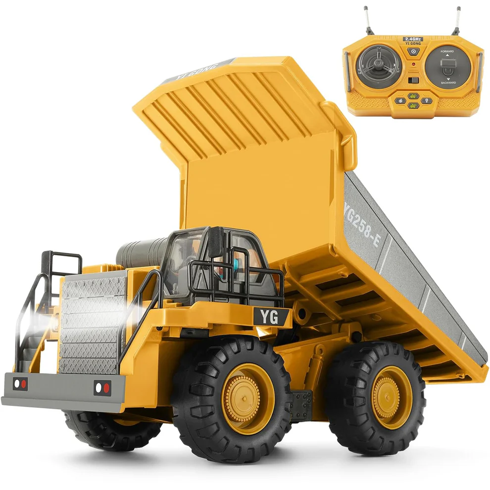 Yigong BC1047 – 1/20 Scale RC Hydraulic Dump Truck (2.4GHz, 10CH, Die-Cast Metal) - Image 15