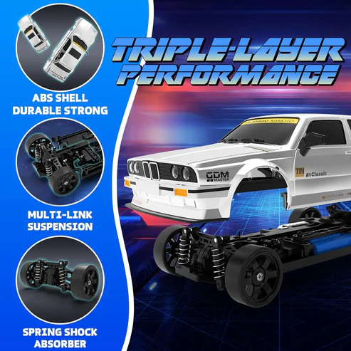 Whoosh metal RC car ( BMW E30 RTR ) |1 : 16 | Gyro | 4WD | Drift | 50km/H - Image 8
