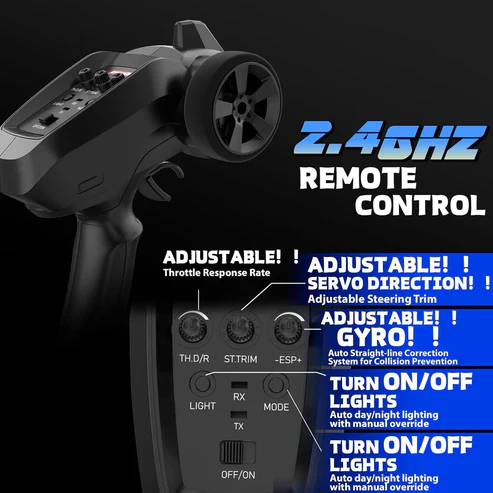 Whoosh metal RC car ( BMW E30 RTR ) |1 : 16 | Gyro | 4WD | Drift | 50km/H - Image 3