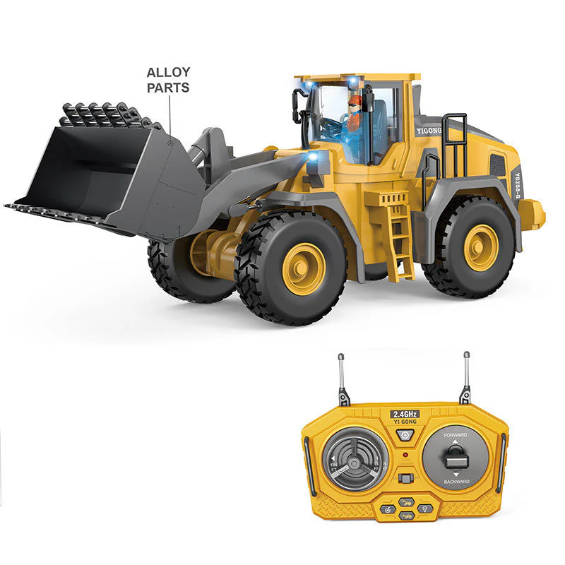 Yigong BC1057 Wheel Loader RC – 1/20 Scale 9-Channel with Metal Shovel (2.4GHz) - Image 10
