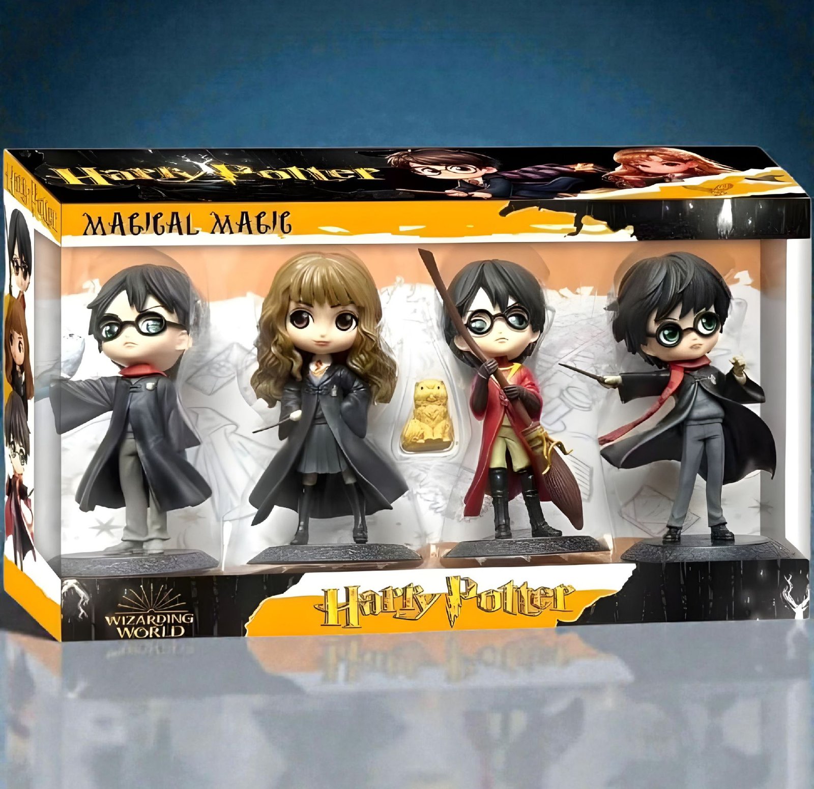 Wizarding World Collectible Harry Potter Character Figurines Set, 4-Piece