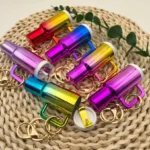 Mini 3D-Printed Stanley Tumbler Keychain - Fluorescent 🗝️🥤