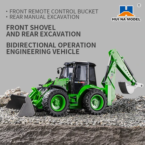 HUINA 9 CH 1579 1:14 REMOTE CONTROL BACKHOE LOADER (2025 MODEL) - Image 5