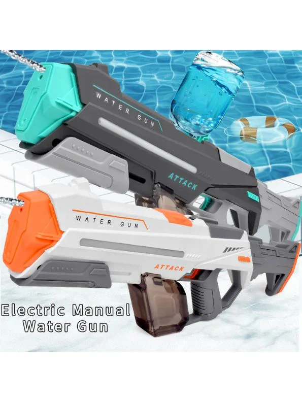 High-Pressure Water Gun – Powerful Lighting Technology, Automatic Water Blaster Toy for Summer Outdoor Fun LMI14430 - Image 5