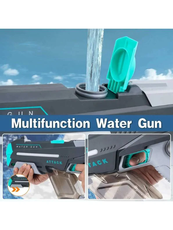 High-Pressure Water Gun – Powerful Lighting Technology, Automatic Water Blaster Toy for Summer Outdoor Fun LMI14430 - Image 11