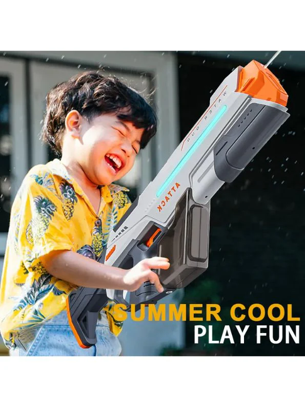 High-Pressure Water Gun – Powerful Lighting Technology, Automatic Water Blaster Toy for Summer Outdoor Fun LMI14430 - Image 8