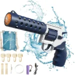 New Revolver Electric Water Gun with Bag for Kids - Rechargeable water gun with 750 CC Silicon bag