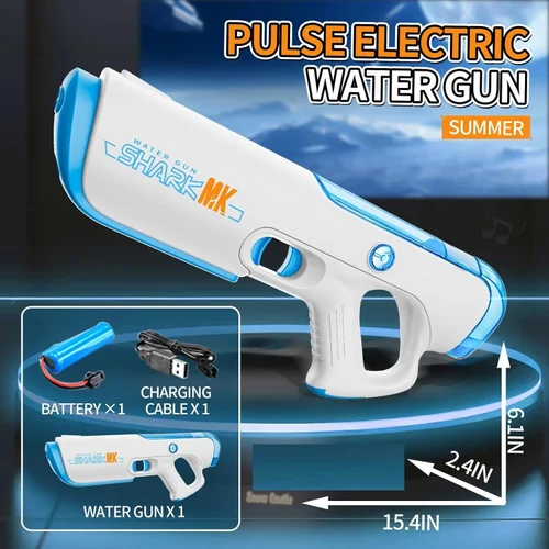 Mk Shark Gun with automatic Reachargeable battery - Holi water Gun - Image 2