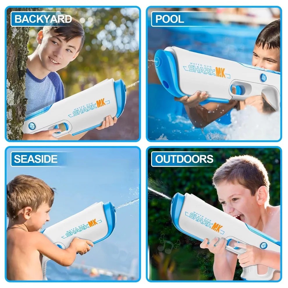Mk Shark Gun with automatic Reachargeable battery - Holi water Gun - Image 4