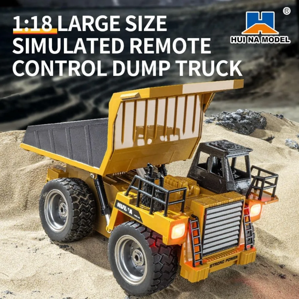 HUINA 1534 RC Dump Truck 1:18 Scale | Heavy Duty Construction Tipper - Image 11