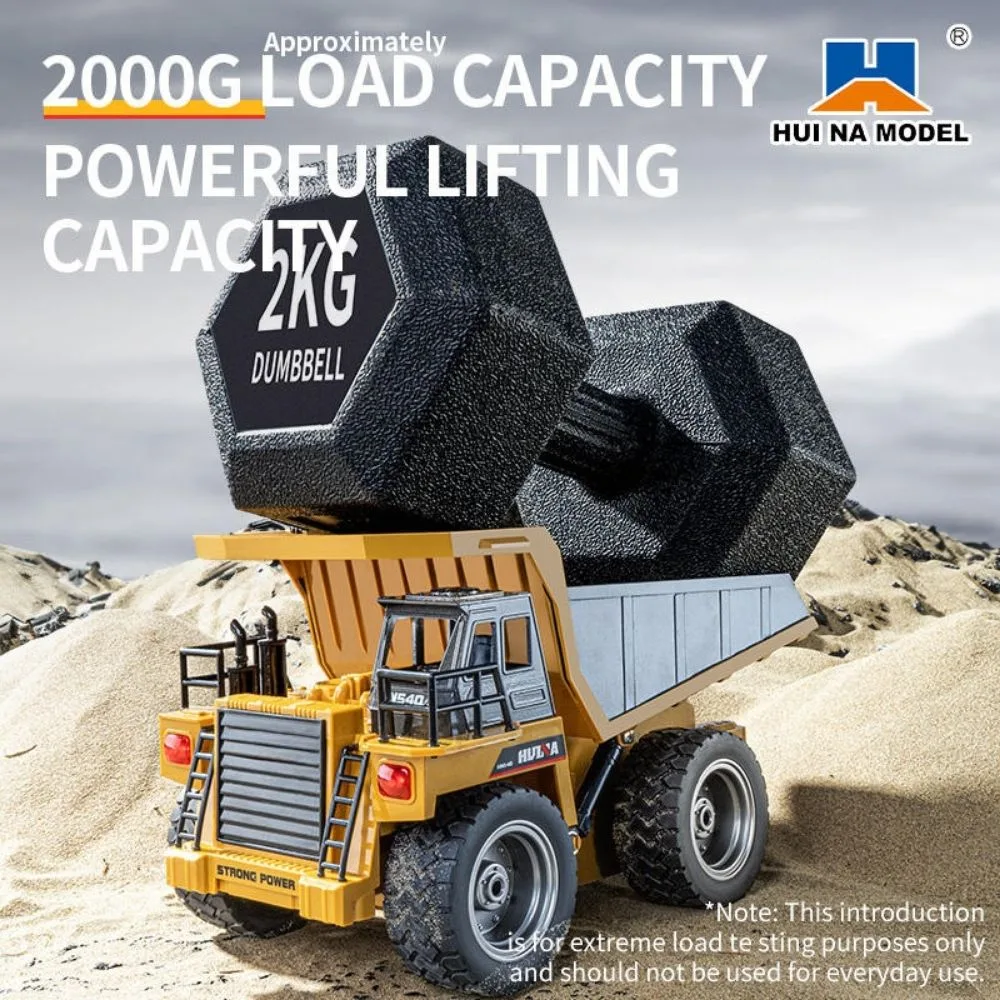 HUINA 1534 RC Dump Truck 1:18 Scale | Heavy Duty Construction Tipper - Image 12