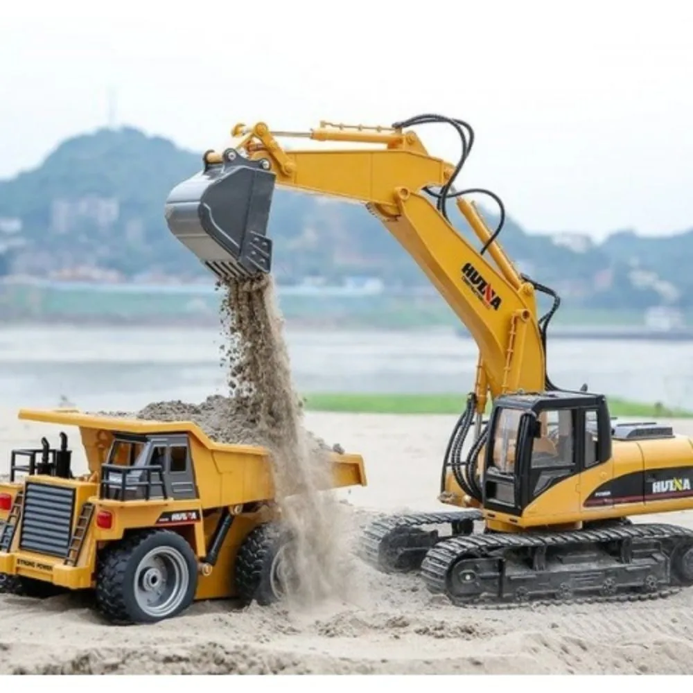 HUINA 1534 RC Dump Truck 1:18 Scale | Heavy Duty Construction Tipper - Image 3
