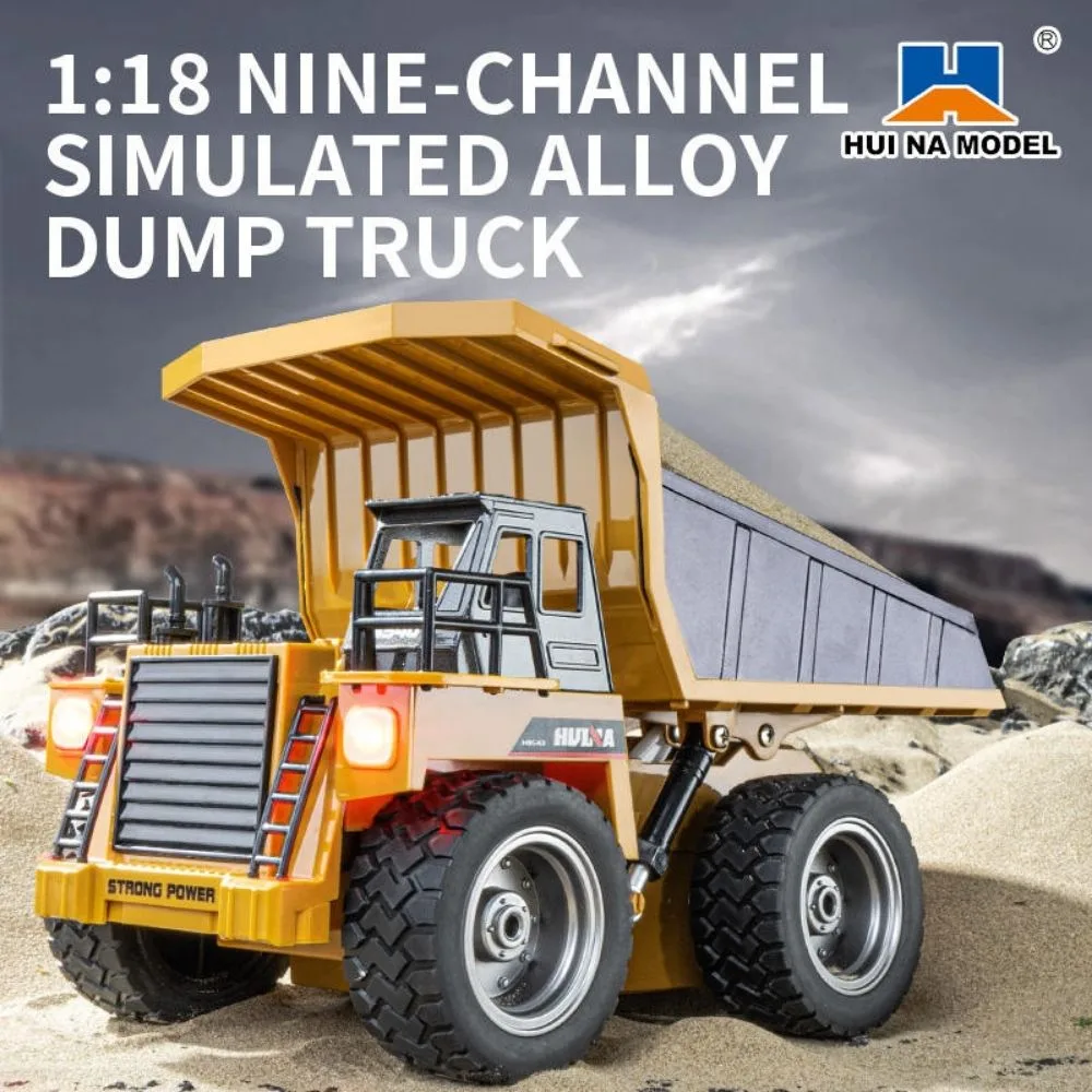 HUINA 1534 RC Dump Truck 1:18 Scale | Heavy Duty Construction Tipper - Image 8