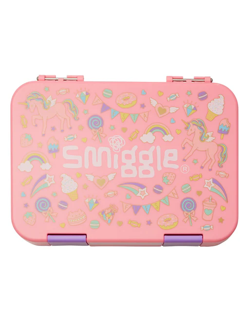 Smiggle unicorn art Happy Medium Bento 758 ML Lunchbox | Leakproof