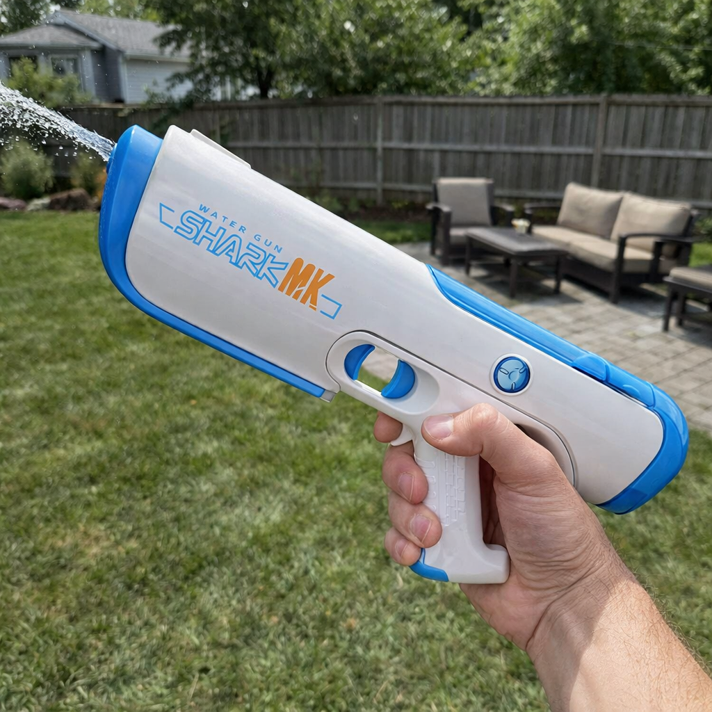 Mk Shark Gun with automatic Reachargeable battery - Holi water Gun - Image 6
