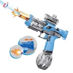 Electric Water Gun with LED Flame Effect – High Capacity Automatic Rapid-Fire Water Blaster Toy for Kids (3+ Years)