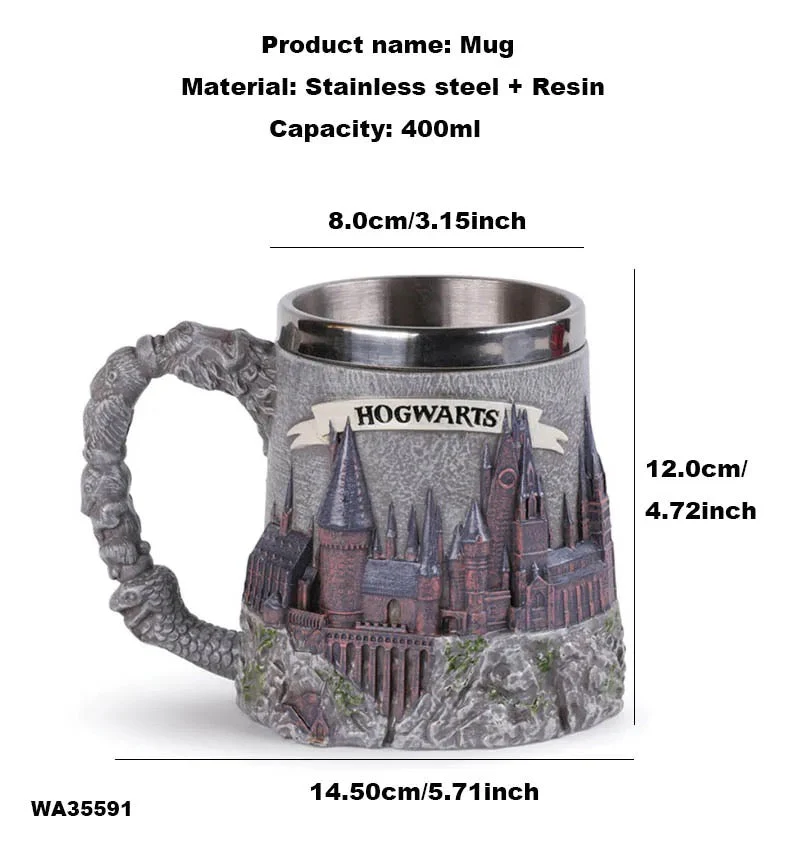 Harry Potter - 3D Hogwarts Mug - Image 5