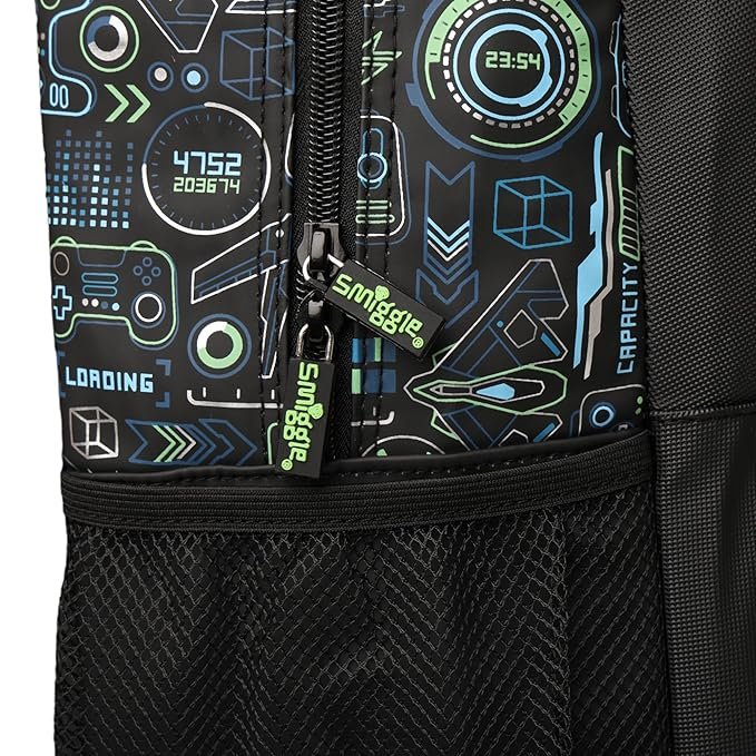 Smiggle Classic Gaming Kids Backpack | Gamer Theme School Bag for Boys & Girls - Image 3