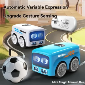Magic Bus - Follow Line Car, Auto LED Expression Lights & 4 Play Modes