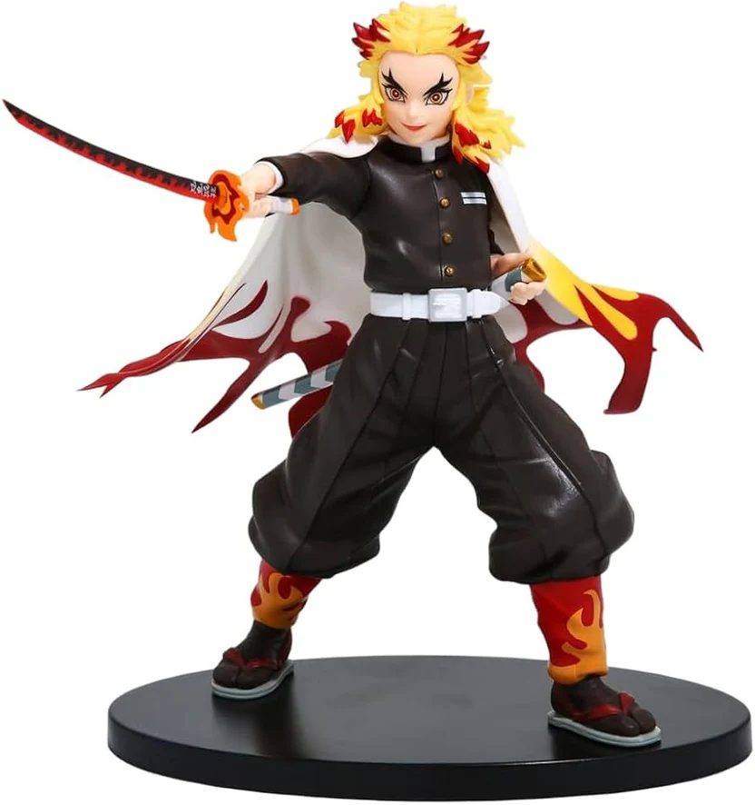 Demon Slayer Rengoku Kyojuro Attacking Mode with Sword (20cm)