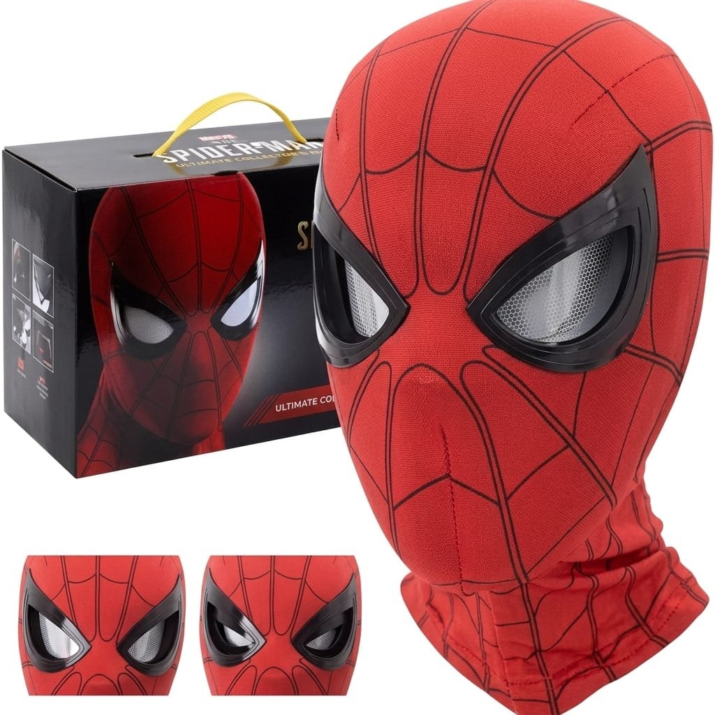 Spiderman   Blinking   Mask   –   LED   Moving   Eyes   Cosplay   Mask