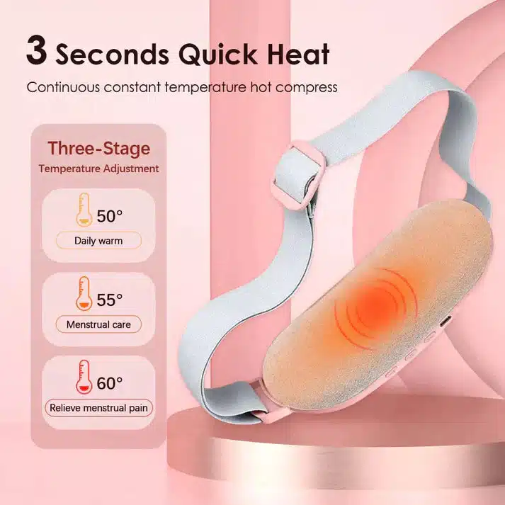 Portable Cordless Heating Pad For Cramps Relief & Massager - Image 2