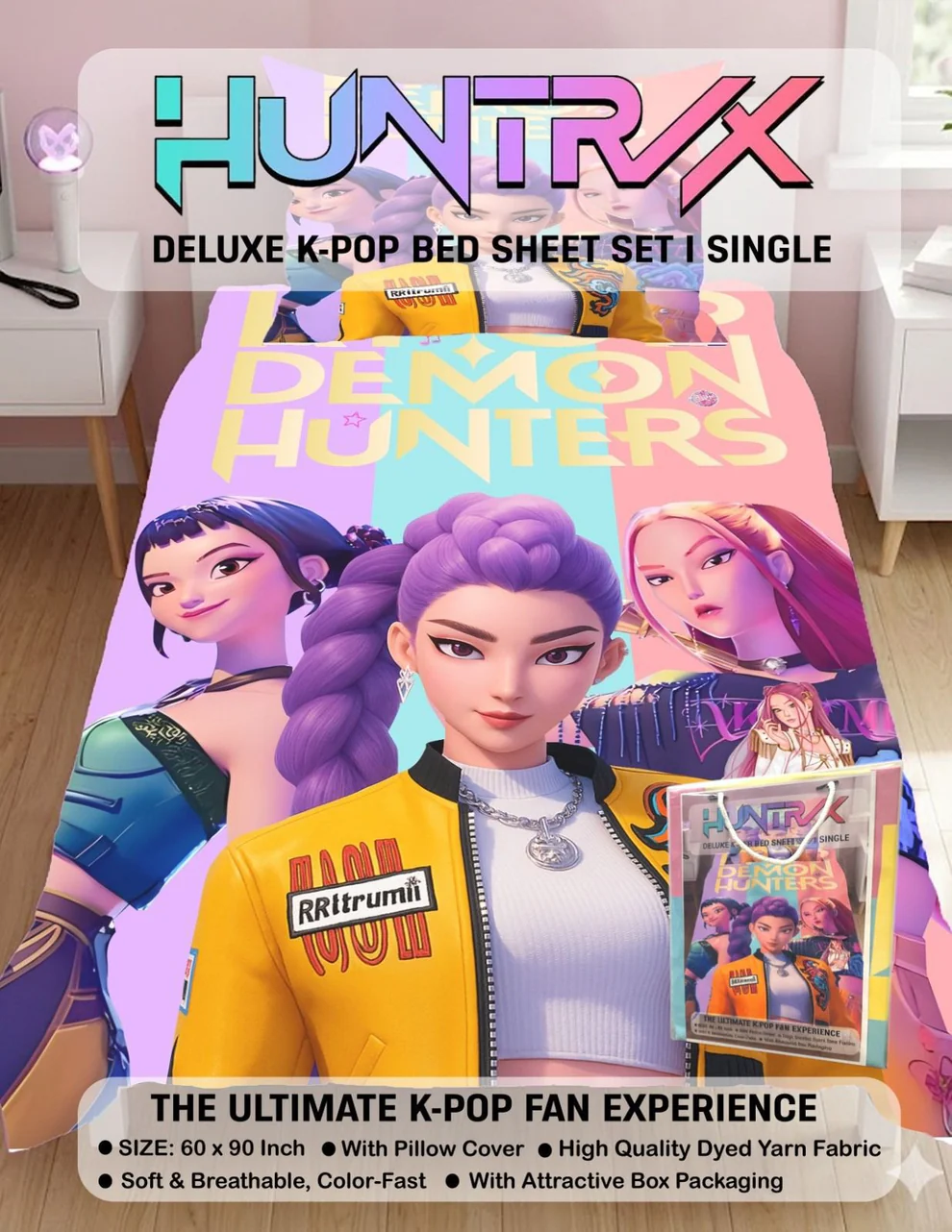 K Pop Bed Sheet