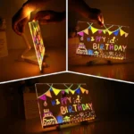 Premium 3D LED Notepad with Pen & Light (30x20cm)